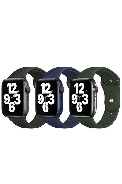 O Ozone Pack 3 Sport Bands For Apple Watch Band 42mm 44mm 45mm 49mm Men Women