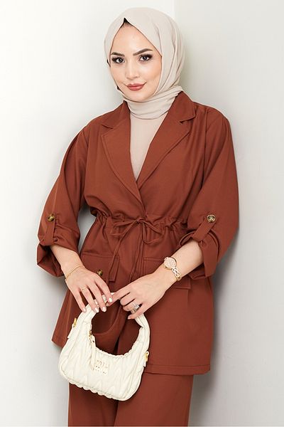 Bestenur Harpe Jacket Pants Double Suit 1567 - Tan