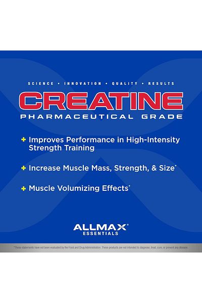 ALLMAX Creatine, Pharmaceutical Grade, Unflavored, 400g, 80 Servings