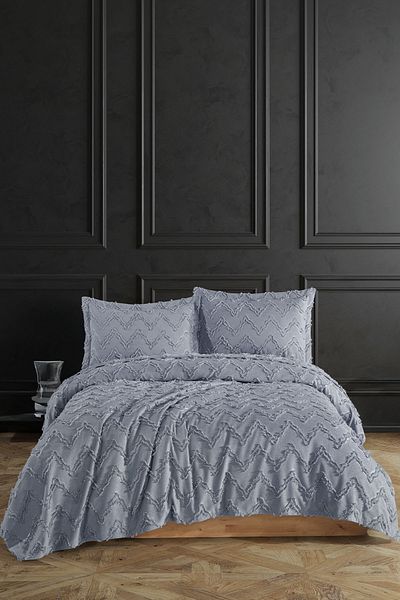 Elart Maribel Bedspread Double (240X250 cm) Blue