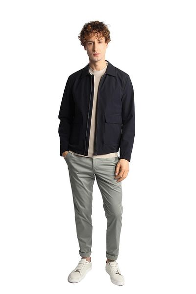 İgs Men's Navy Blue Spring Coat