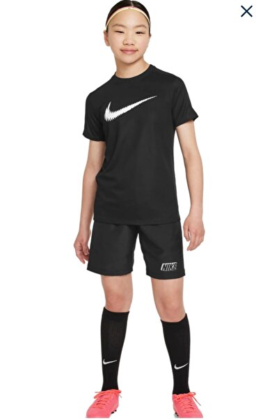 Nike Dri-FIT Trophy 23 Kısa Kollu Üst Çocuk Siyah&Beyaz T-shırt