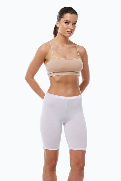 Malabadi Leggings albi pentru femei, fără urme, modal, cu talie înaltă 113