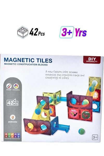 Toybox DIY Magnetic Tiles Building Blocks For Kids STEM Approved Educational Toys 3D Magnet Puzzles Stackin