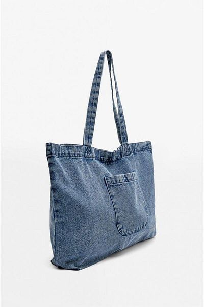 lamelif Geantă mare din denim Albastru denim