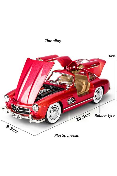 PLAYZO 1:24 Alloy Metal Pull Back Die-cast Car with Openable Doors with Sound and Light