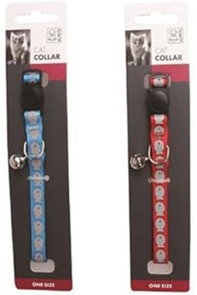 NETWORK ART M-pets reflective zilli cat collar blue red