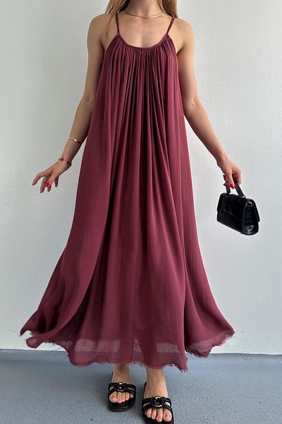 Suzi Squished Collar Strap Dress 3173