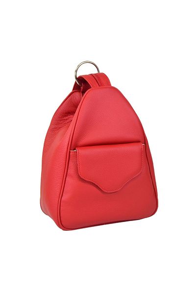 Magazinul de genti Women's backpack made of soft natural leather, model 126,