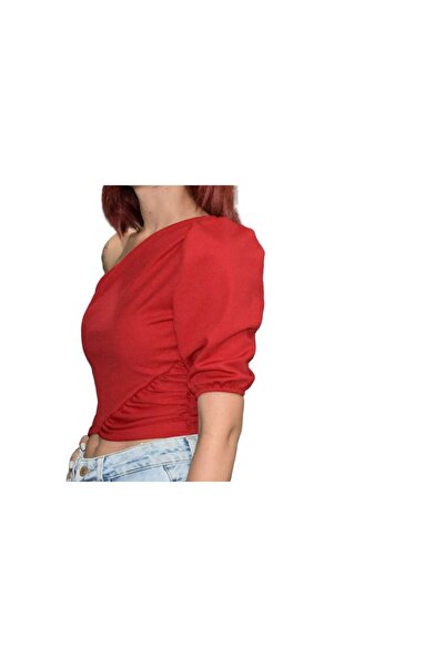 latal One Shoulder Short Blouse – Modern and Elegant