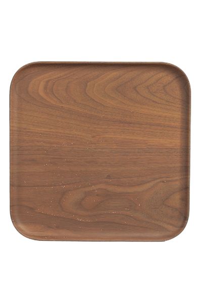 Parfait Elegant and Durable Bamboo Fibre Square Dining Plate Brown 29cm