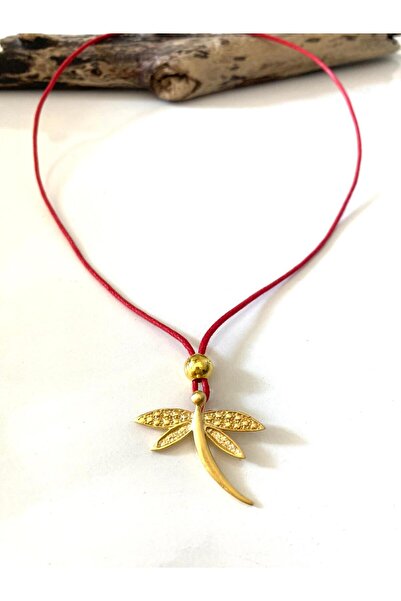 canan dizayn Bohem Red Rope Gold Yusufcuk Necklace