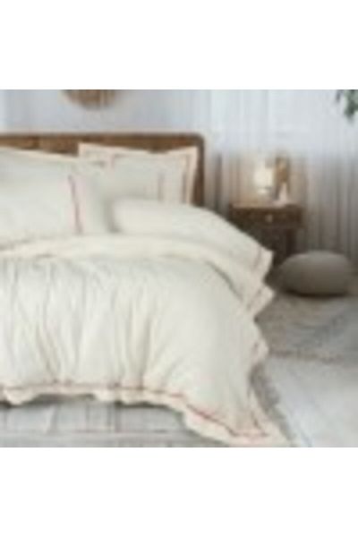 Cotton Box Linen and cotton bed linen, Cotton Box, Banded Orange