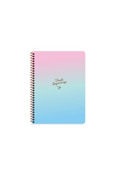 Keskin Colors Sharp Color Peritosis Striped Sticker Notebook |   16.5 X 22.5 cm |   Spiral – 80 Sheets