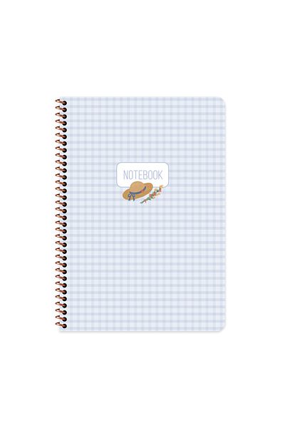 Keskin Colors Sharp Color A4 Lined Spiral Notebook with Sticker |   80 Sheets