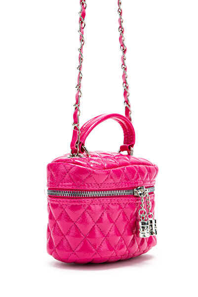 minebag Faux Leather Almira Women's Crossbody Bag Fuchsia