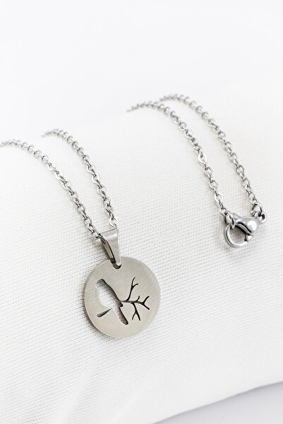 biuti قلادة طائر من الفولاذ المقاوم للصدأ باللون الفضي على غصن، قلادة هدية (6...