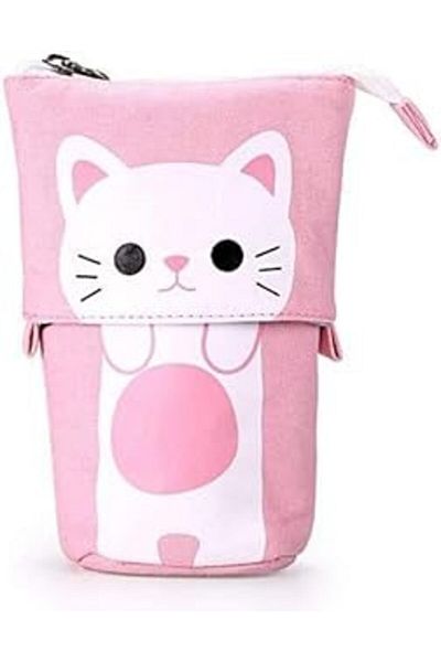 Mu Art Ahşap Valkyrie cute cat can grow telescopic pencil case makeup claws multi-purpose claws