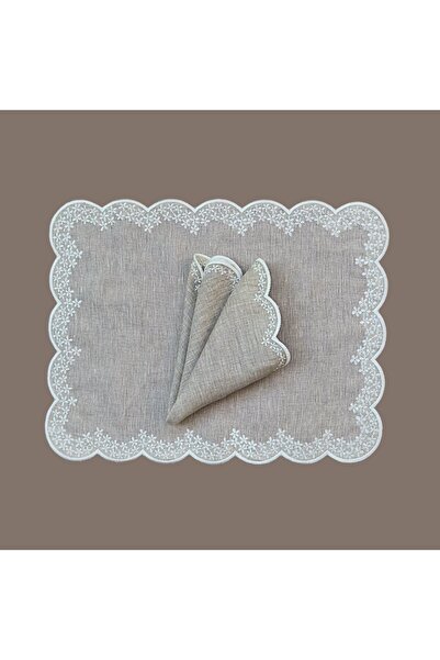 EVİMKOKOŞ Çiçekli Taç Model Amerikan Servis 2 li