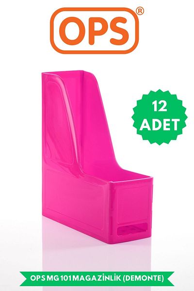Ops Mg 101 A4 Disassembled 12-Piece Plastic Vertical Magazine Folder Archive Box Organizer Storage Storage