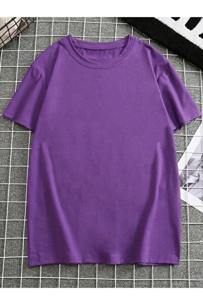 FİTGO Γυναικείο μπλουζάκι χωρίς στάμπα Oversize