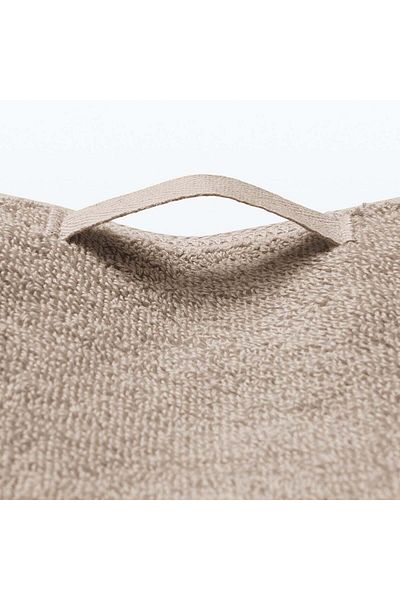 Muji منشفة حمام كبيرة مزدوجة الوبر مع حلقة، عرض 70 × طول 140 سم
