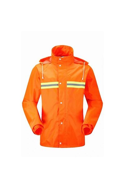 flores Short raincoat, orange, size XL