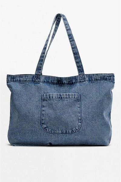 lamelif Geantă mare din denim Albastru denim