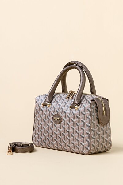 Nihan Gold Detaylı El Çantası Bakır