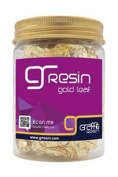Graffiti Resin Italian gold leaf