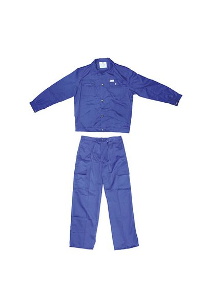 flores Costum salopeta de lucru, bluza si pantaloni, albastru, marimea XL