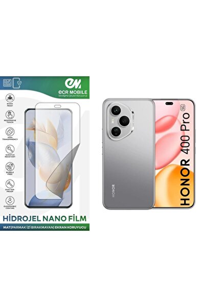 ECRMOBILE Honor 400 Pro ile Uyumlu Hidrojel Nano Ekran Koruyucu Film MAT(Temp...