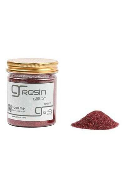 Graffiti Resin red glitter