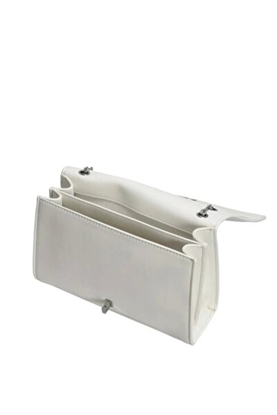 Calvin Klein Ck Re-Lock Medium Chain Women's White Bag Lv04F3104G-Fup