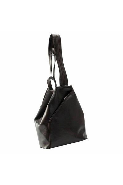 Magazinul de genti Women's backpack/bag made of fine natural leather, model 133,