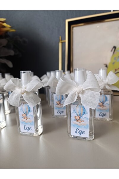 Erhan'ın Dekor Atölyesi El Emeği Ürünler Bebek Doğum Günü Mevlüt Hoşgeldin Bebek Hediyelik Kolonya 10 Adet