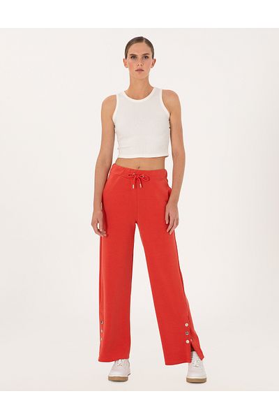 Pierre Cardin Red Loose Fit Modal Blend Sweatpants 50301424-Vr030