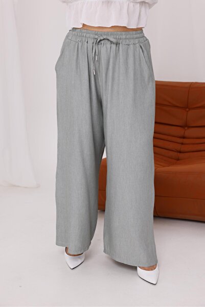 Siyezen Large Size with Pockets and Elastic Waist Palazzo Pants