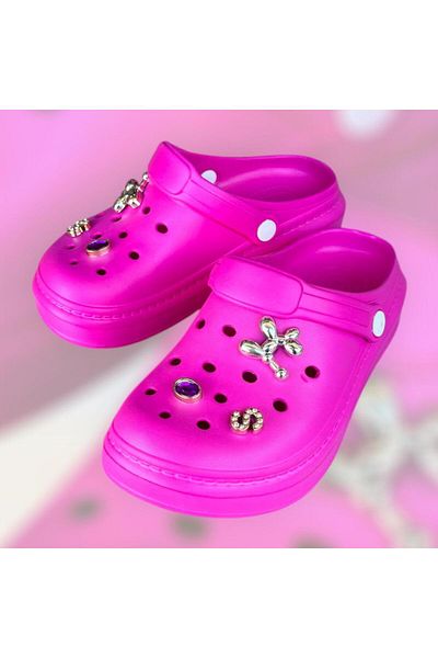 AkınalBella Women's Light Soft Sole Closed Front Slippers Sandals with Stone Accessories