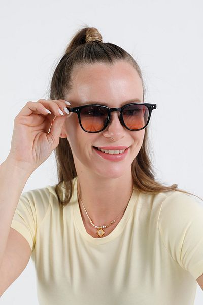 Fulla Moda Metal Detailed Frame Sunglasses