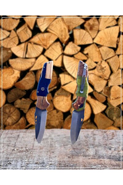 Artabel Doğal Düz Model Klipsli Ahşap - Epoksi Saplı Çakı