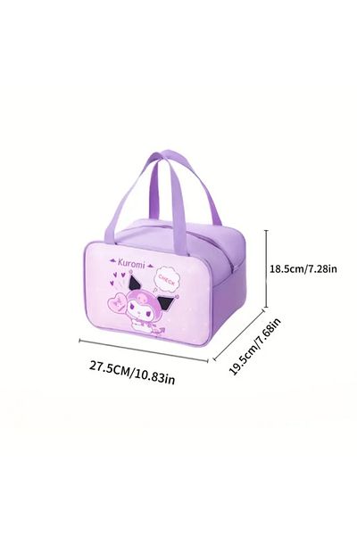 So Iconic Geantă termoimpermeabilă Sanrio Kuromi/ Cutie de prânz școlară