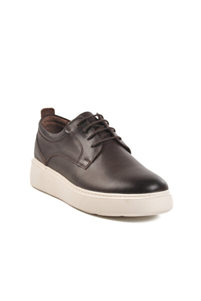 AYAKMOD Pantofi casual bărbați din piele naturală maro A-40 M