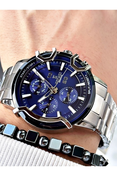 Reward Gümüş Renk Spor Model Çelik Kordon Erkek Kol Saati