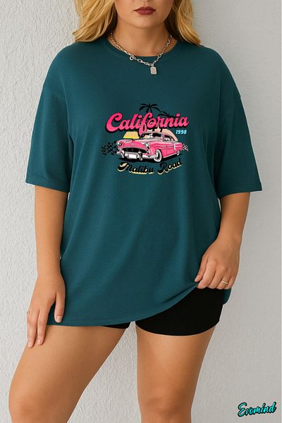 Evomind In Cart 5 and Above Purchases Get 1 T-Shirt Gift - Large Size California Printed T-Shirt