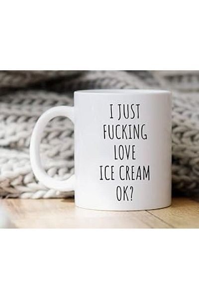 Mu Art Ahşap طباعة Dore Pancakes I Love It So Much Ok Mug - هدية للحبيب - كوب Pancake - كوب إنجليزي B