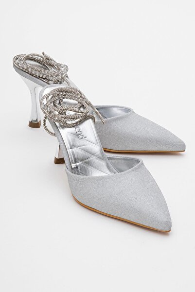 CCWAY AYAKKABI Pantofi de damă cu toc înalt SILVER KUMSIM