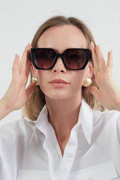 Fulla Moda Hexagonal Framed Sunglasses
