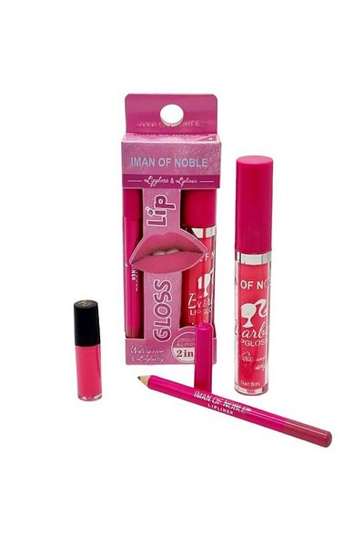 IMAN OF NOBLE Kit Ruj si Creion – IMAN OF NOBLE, Pink Edition 01