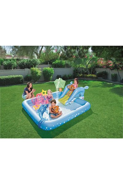 BESTWAY Centru de joaca gonflabil Bestway Fantastic Aquarium, 239 x 206 x 86 cm, 308 L, Multicolor